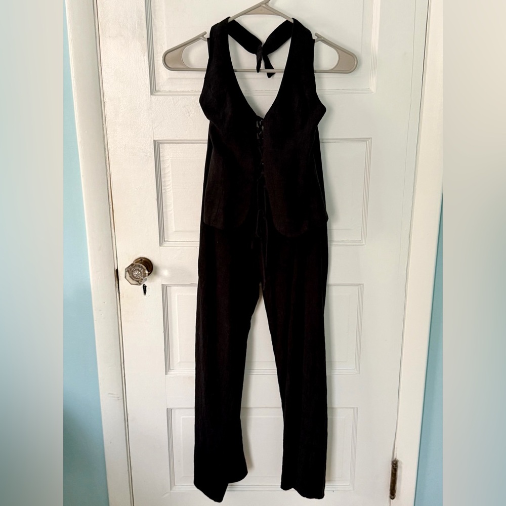 Princess Polly Black Halter Jumpsuit
